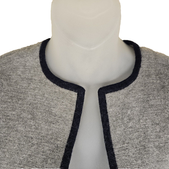 Talbots Merino Wool Blend Womens Cardigan Sweater Open Front Longline Layer M - Picture 4 of 10